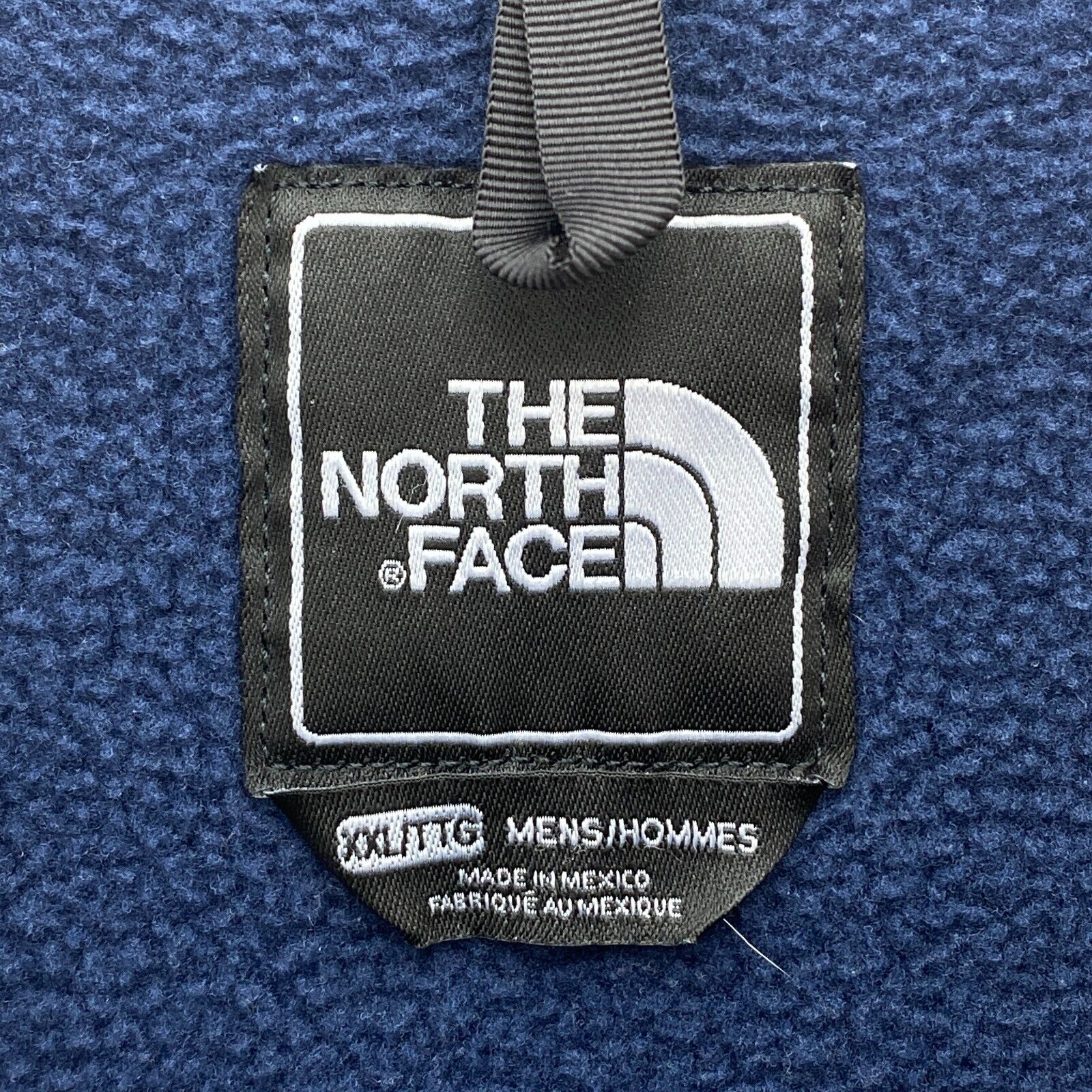 The North Face Navy Blue Logo Fleece Full Zip Jacket Size XXL