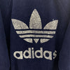 Vintage Adidas 3 Stripe Full Zip Fleece Navy blue Bomber Jacket Size M