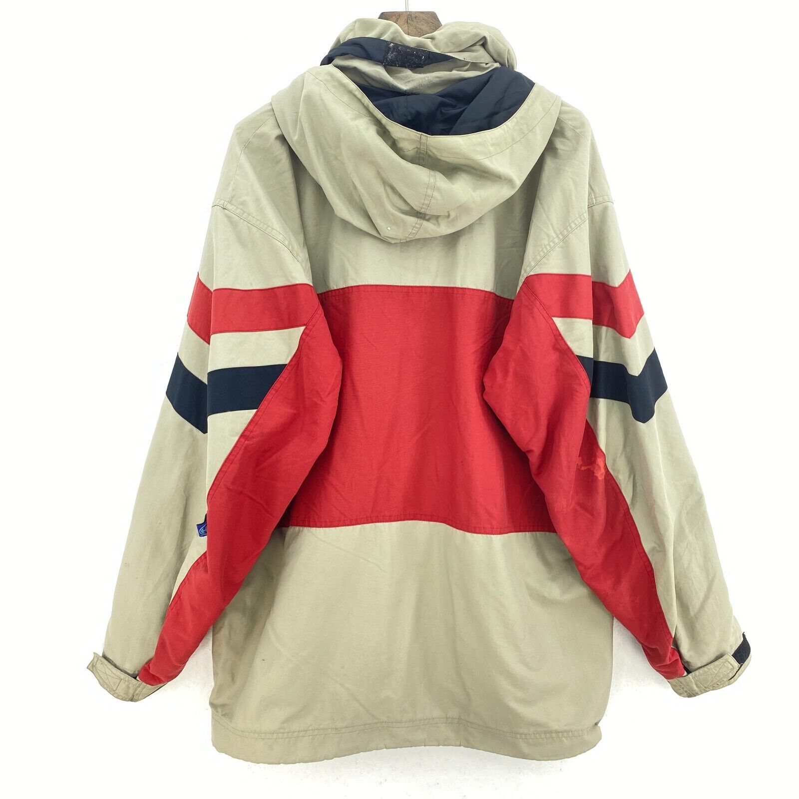Helly Hansen Boardwear Breathable Full Zip Beige Jacket Size M Hooded