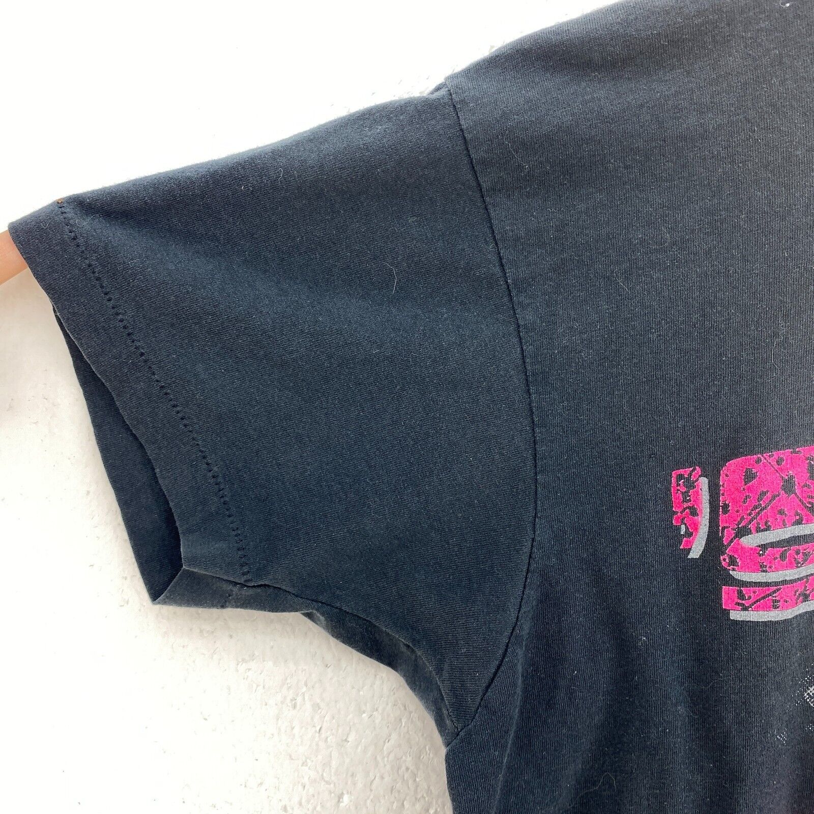 Vintage 1991 Elmwood Giants Baseball Team Spring Clinick Size S Black T-Shirt