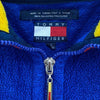 Tommy Hilfiger Quarter Zip Blue Fleece Pullover Jacket Size XL