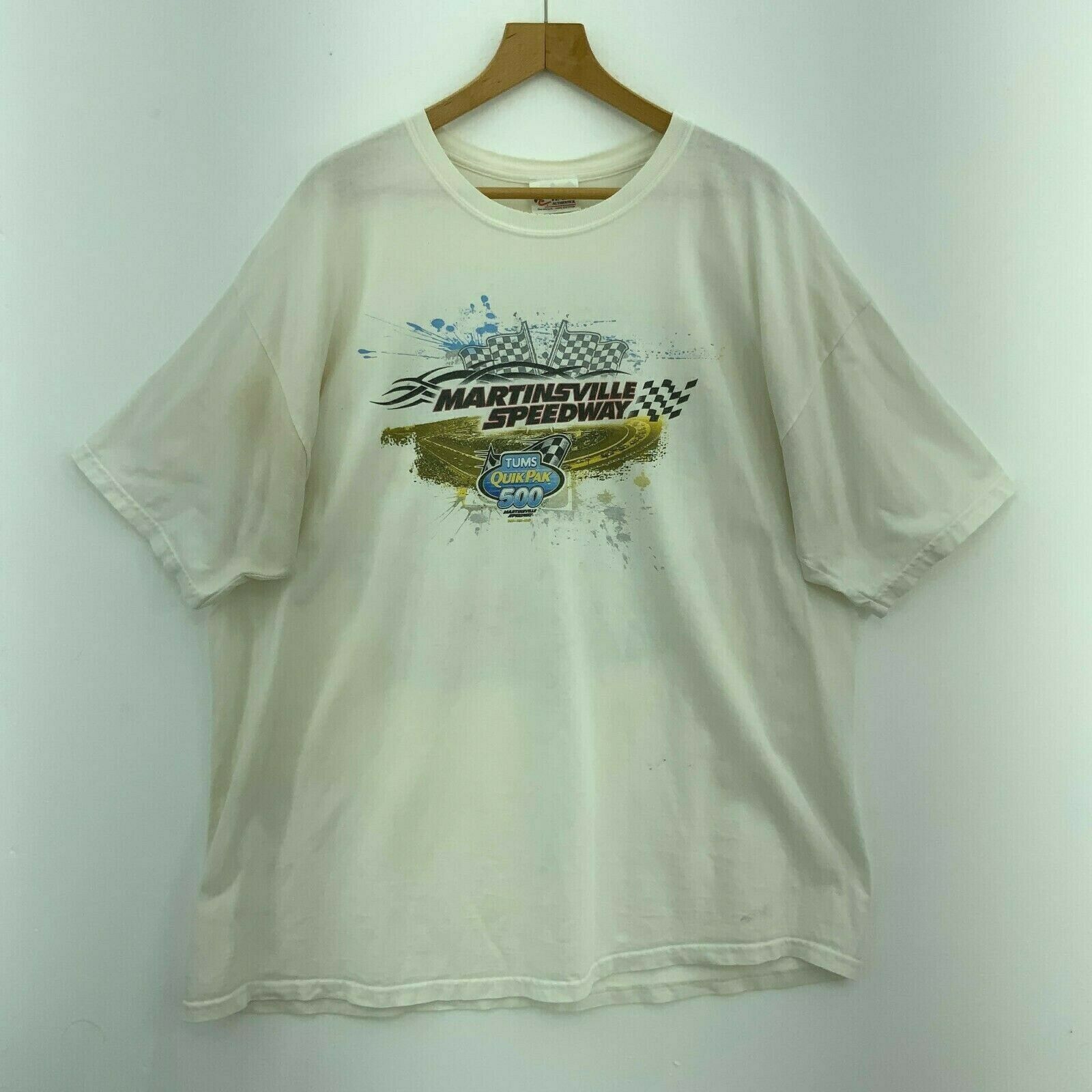 Chase Nascar Martinsville Speedway White Vintage T-shirt Size XXL Racing