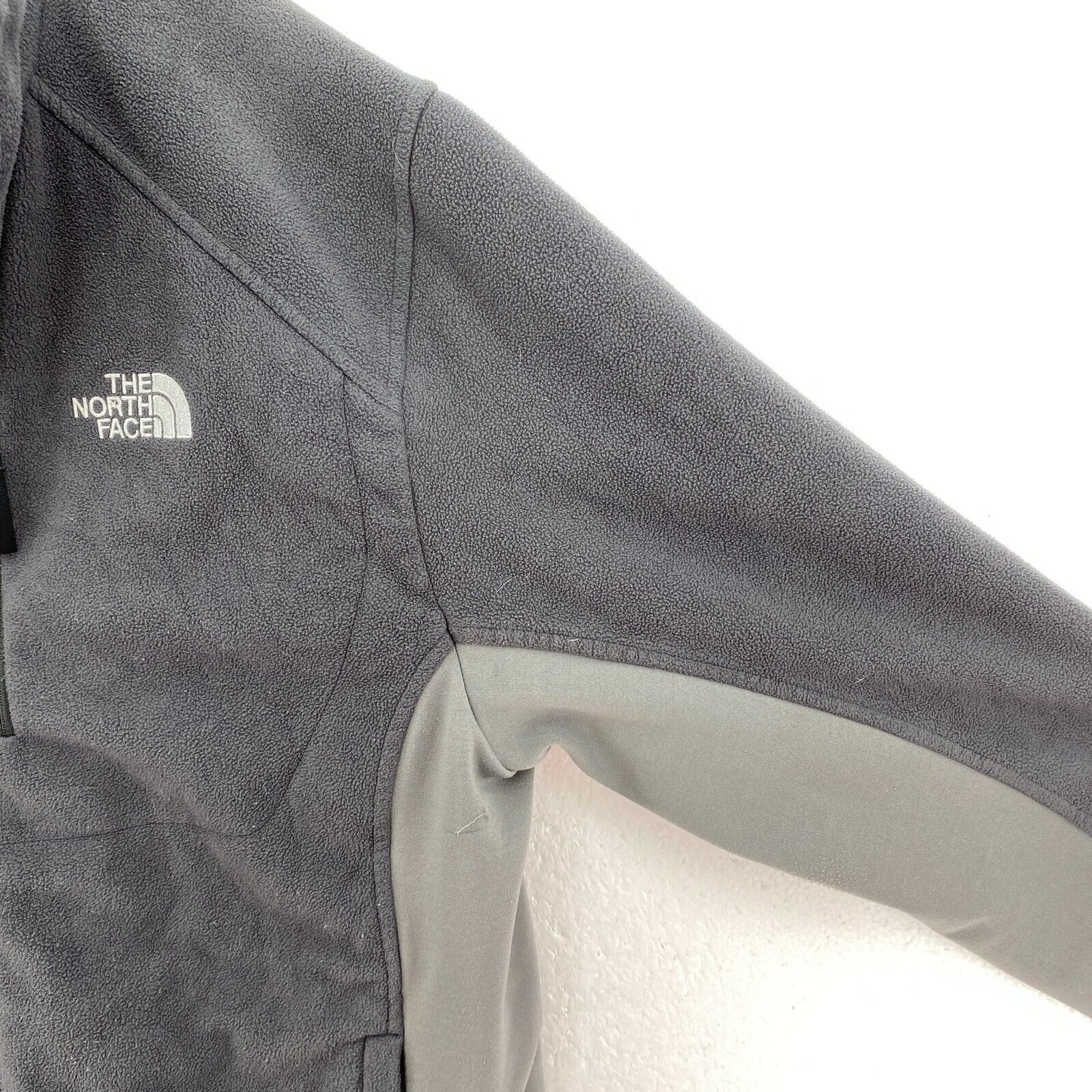 The North Face Fleece Jacket Gray Size L Men's Full Zip Up