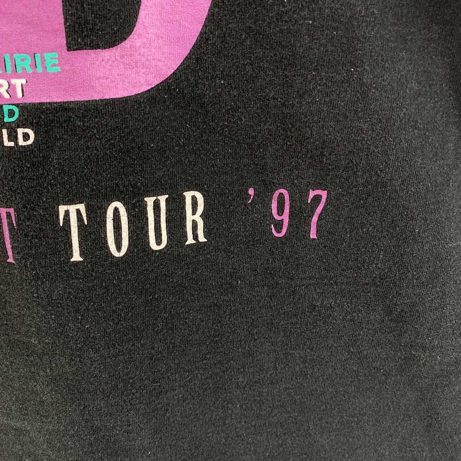 Paul Brandt Country Music Calm Before The Storm Tour 1997 Black T-shirt Size XL