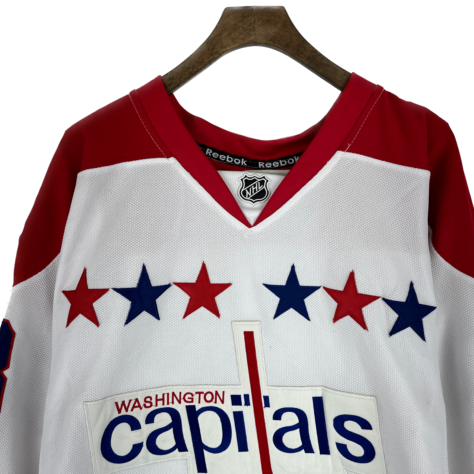 Reebok Washington Capitals NHL Winter Classic Pittsburgh White Jersey Size 50