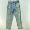 Levi Strauss Orange Tab Blue Acid Wash Jeans Size 34 x 30