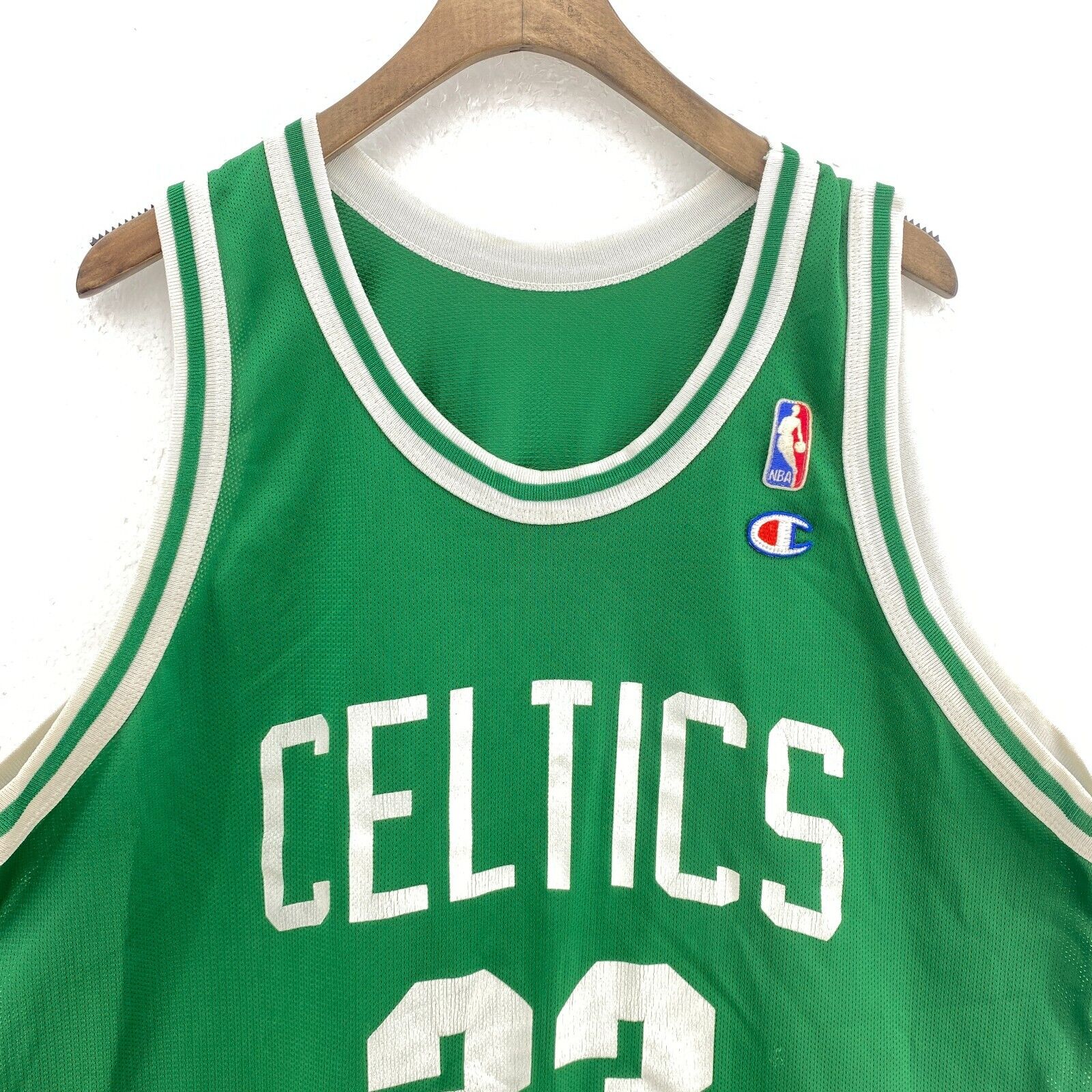 Champion Authentic Boston Celtics NBA #33 Larry Bird Green Jersey Size 48