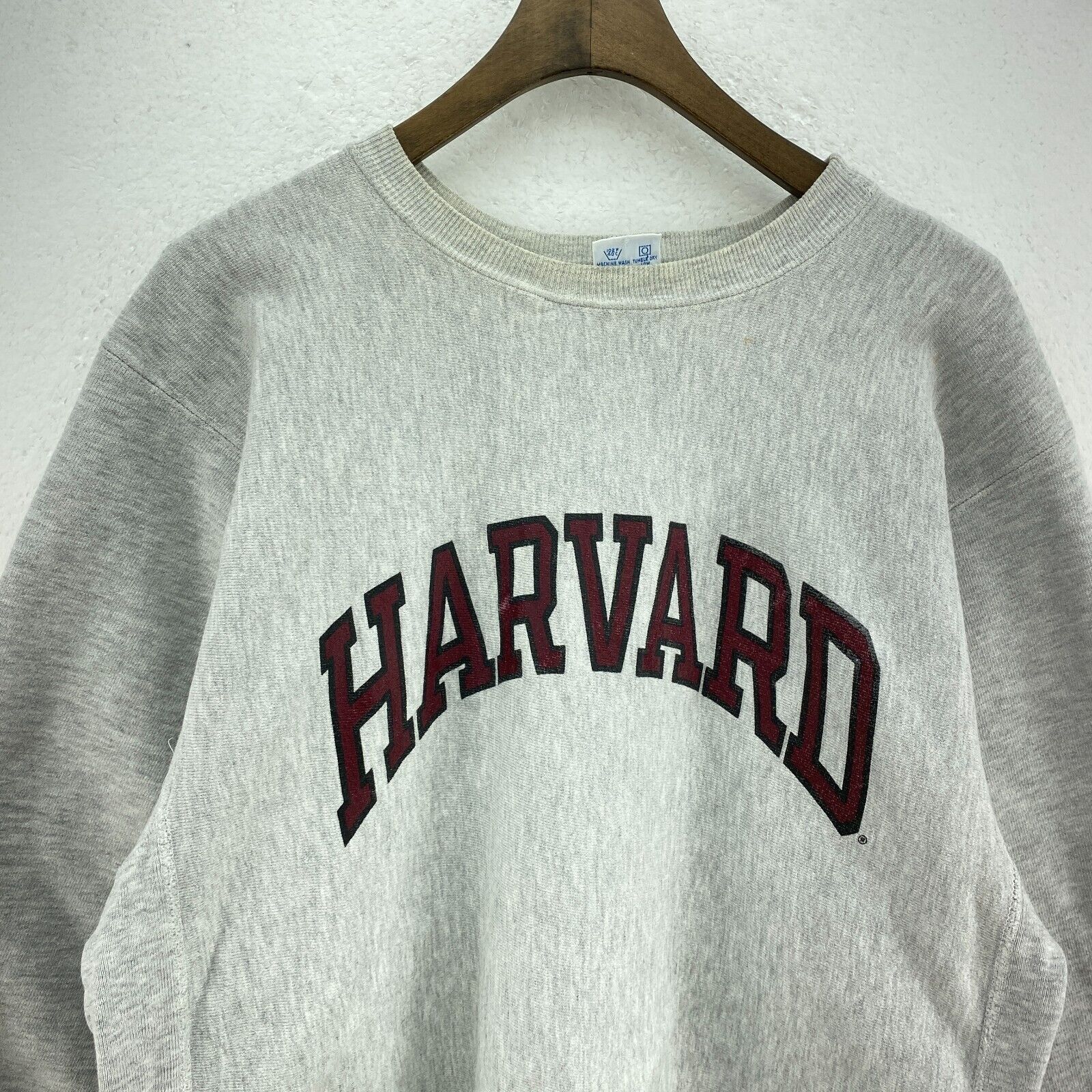 Champion Reverse Weave Harvard University Gray Sweatshirt Size L Crewneck