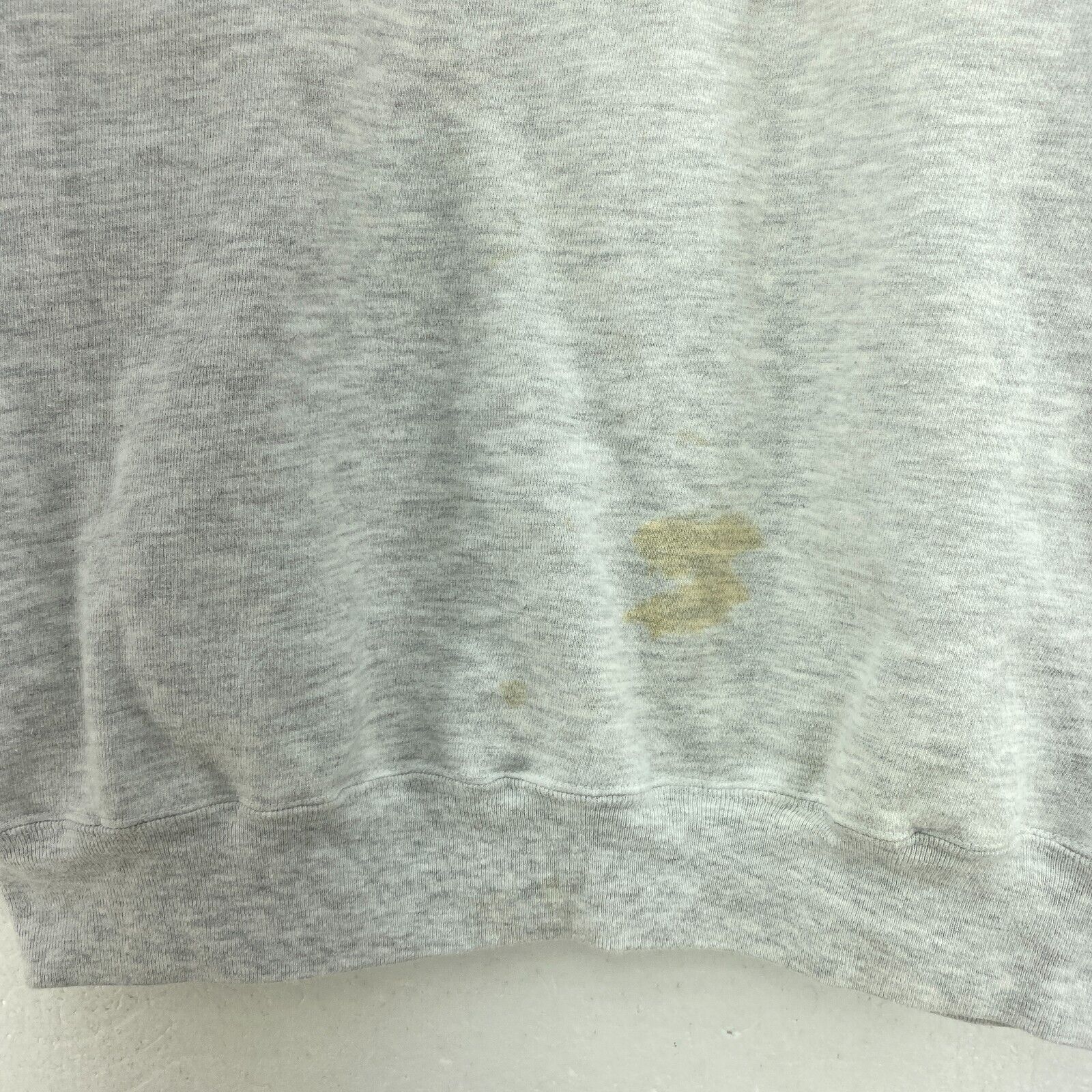 VTG Notre Dame Spell Out Fighting Irish Champion NCAA Gray Sweatshirt Size XXL