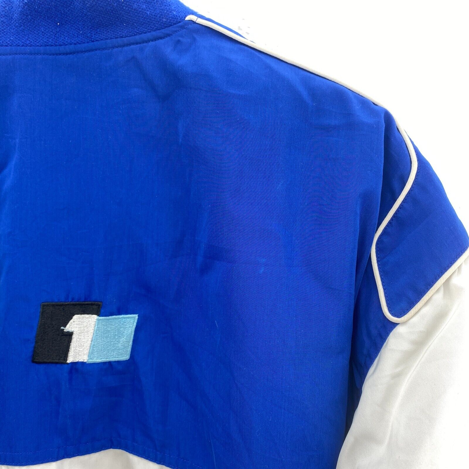 BMW Hp Invent Michelin Full Zip Bomber Blue Jacket Size XL