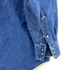 Vintage Carhartt Double Pocket Medium Wash Blue Denim Shirt Size M