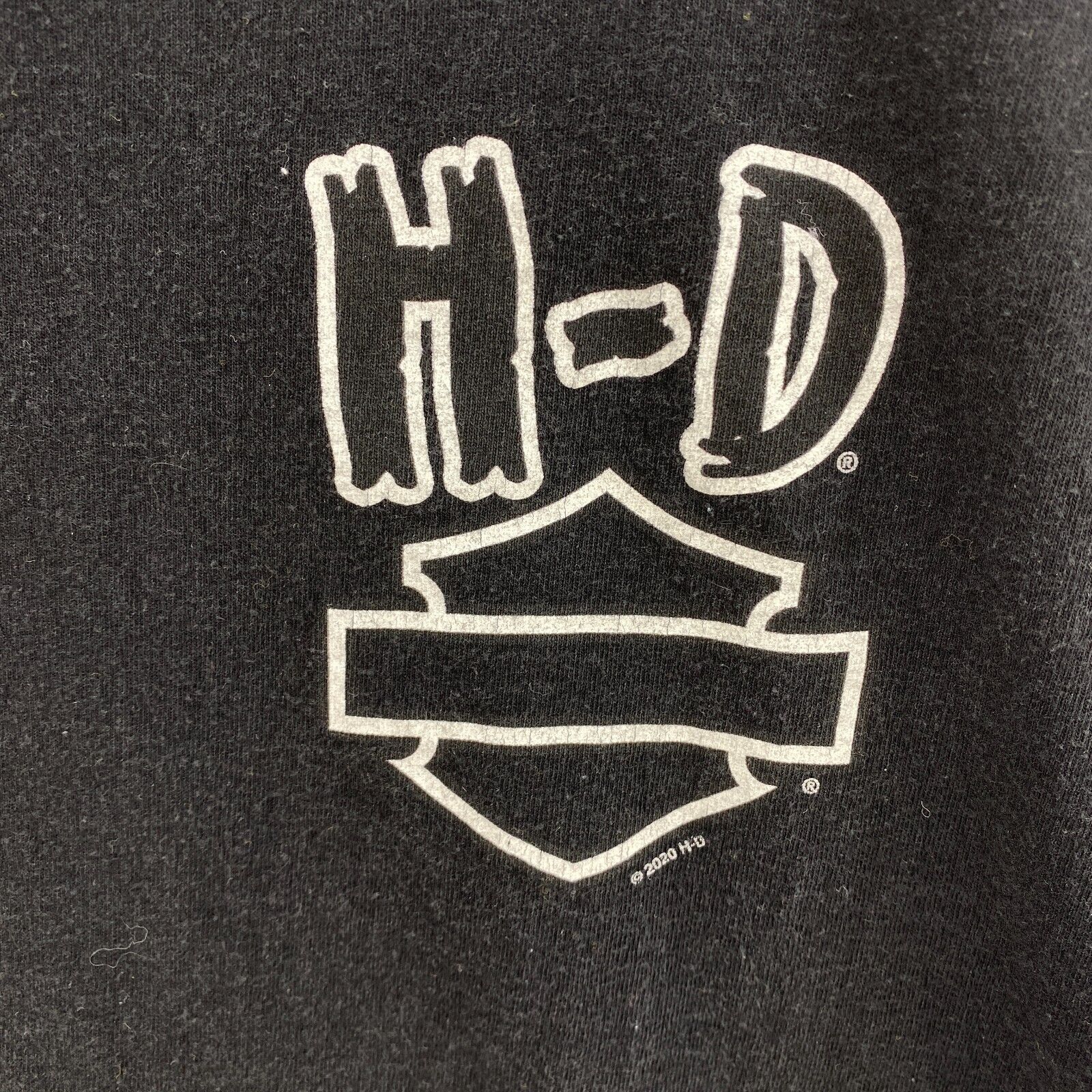 Harley Davidson Motorcycles HD Logo Biker Black T-shirt Size M