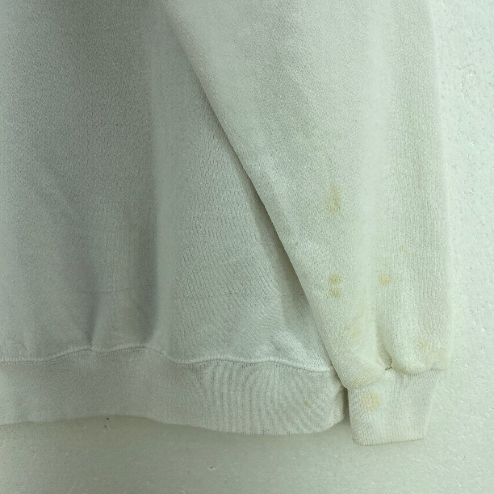 Bear Santa Ho Ho Ho Christmas White Sweatshirt Size L Crewneck