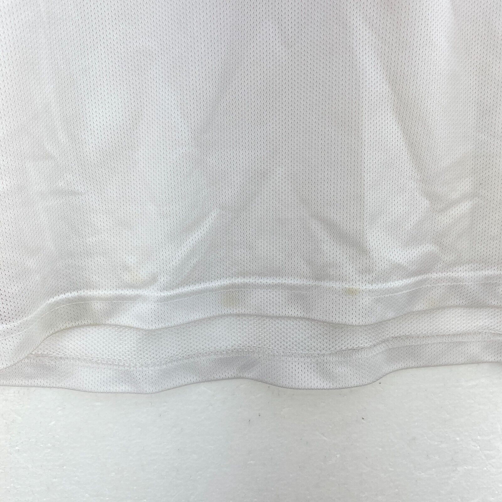 Champion Miami Heat 33 Alonzo Mourning V Neck White NBA Jersey Size XL
