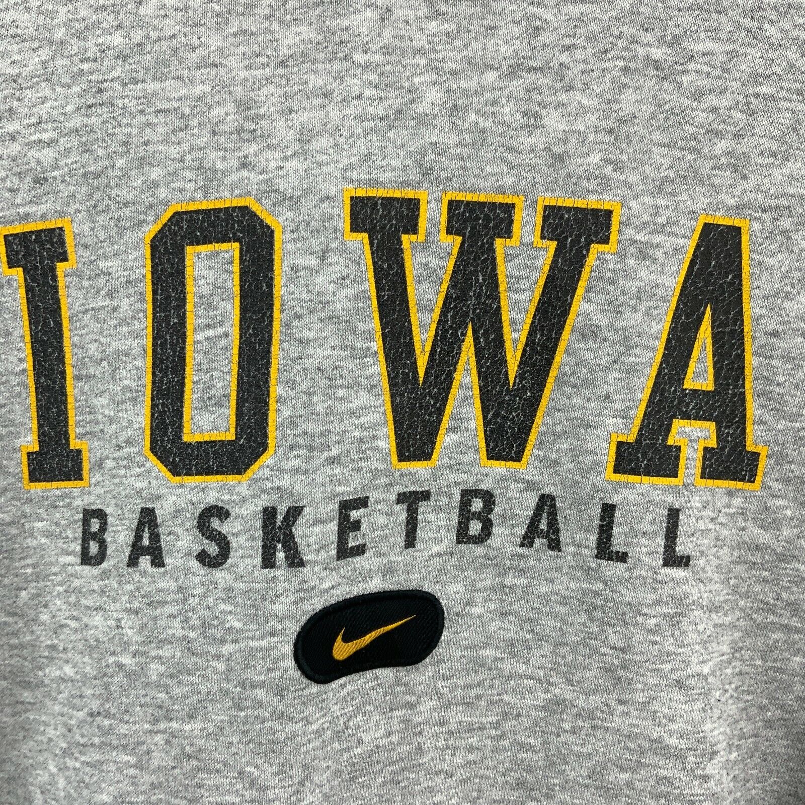 Nike Iowa Basketball Hoodie Gray Size M 90s