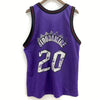 Champion Damon Stoudamire 20 Toronto Raptors Purple Jersey Size 44 Sleeveless