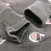 Champion Sweatshirt Pullover Fleece Reverse Weave Black Logos Size S