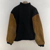 Vintage Hitachi Two Tone Varsity Bomber Jacket Black Snapped Size L