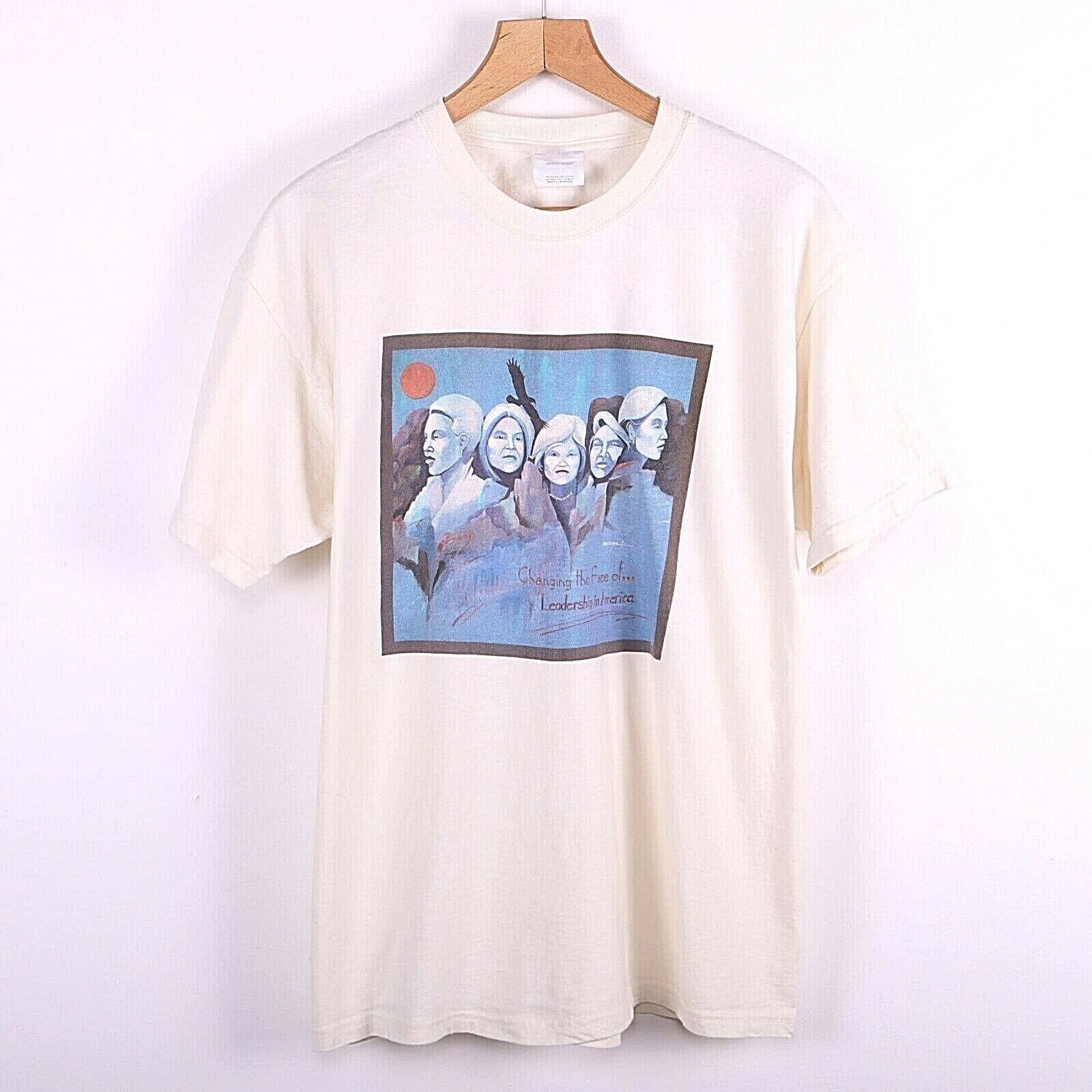 Changing The Face Of Leadership In America Ivory T-shirt Size L