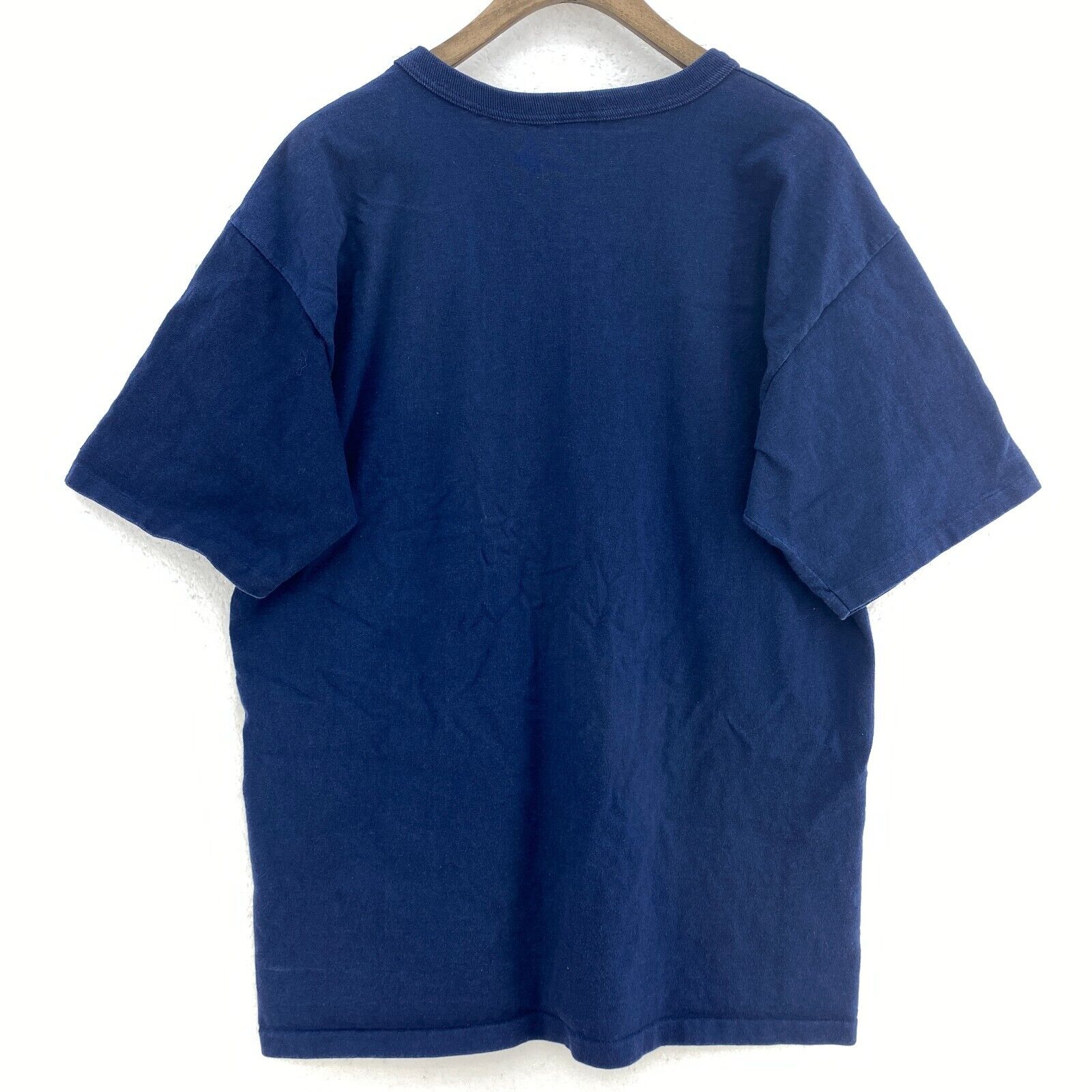 Logo 7 Buffalo Bills NFL Vintage Navy Blue T-shirt Size L Single Stitch