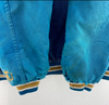 Starter Logo Snapped Denim Blue Jacket Size XL