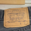 Levi's Orange Tab Medium Wash Black Denim Tapered Jeans Size 30 Women's