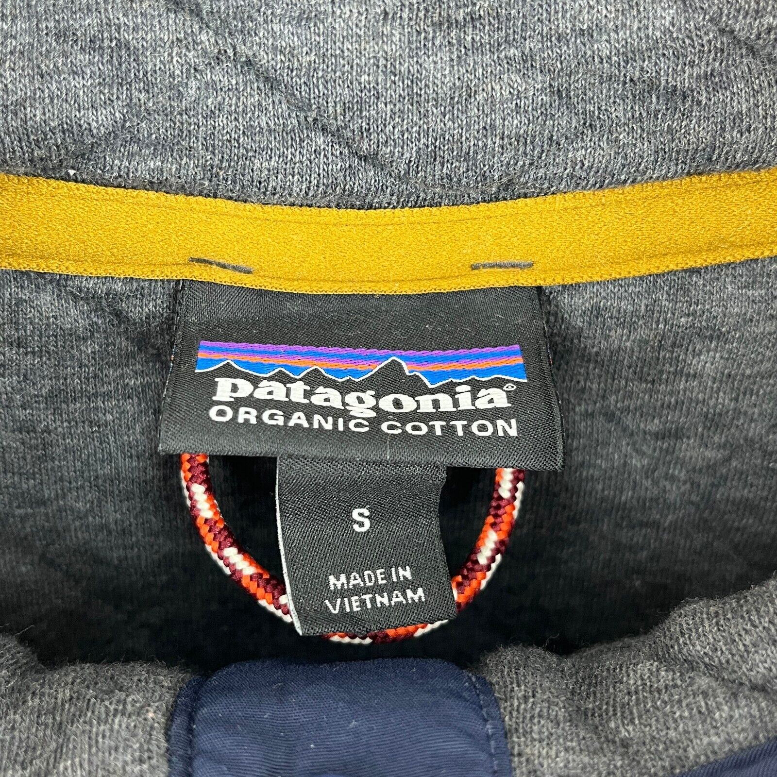 Vintage Patagonia Quilted Snap-T Gray Pullover Jacket Size S