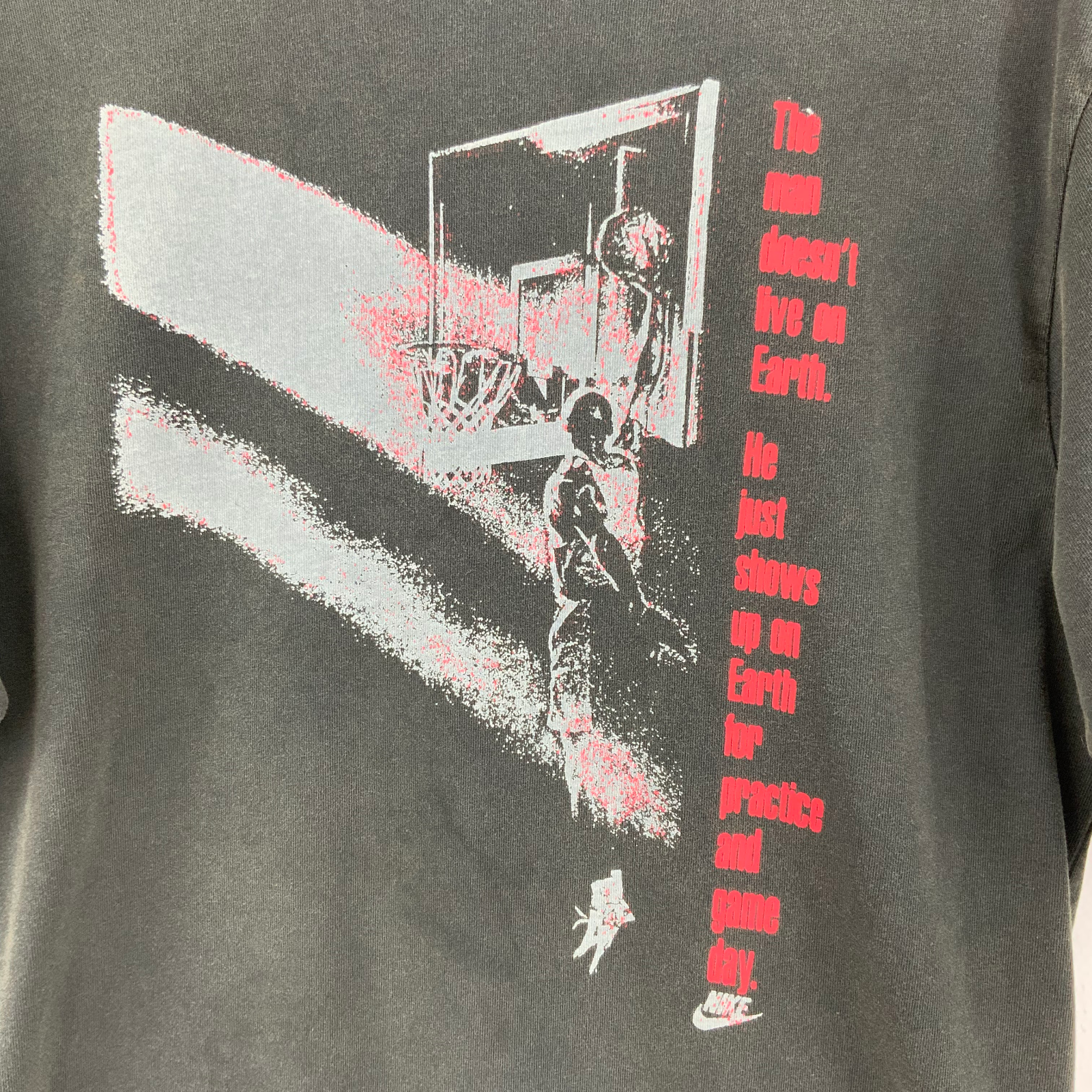 He Just Shows Up On Earth For Practice And Game Day T-shirt Size S Basketball