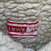 Levi's Sherpa Denim Jacket Size 42 Blue Medium Wash Snap Up