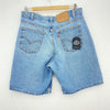 Levi's 550 Orange Tab Relax Fit Light Wash Blue Denim Shorts Size 33