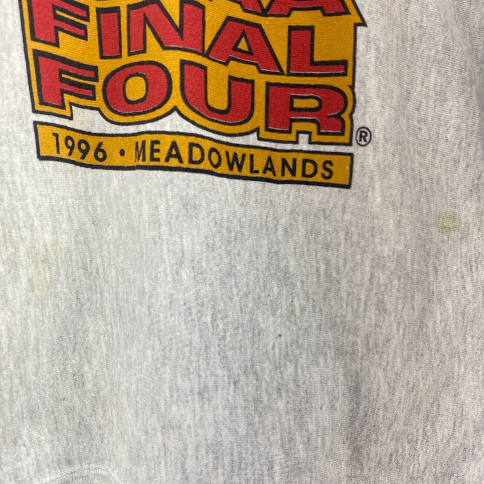 NCAA New York Statue Of Liberty Final Tour Basketball Gray Sweatshirt Size XL