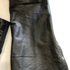 Leather Chaps Motorcycle Black Size Small Riding Biker 90s