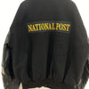 Vintage National Post Snapped Bomber Black Jacket Size L