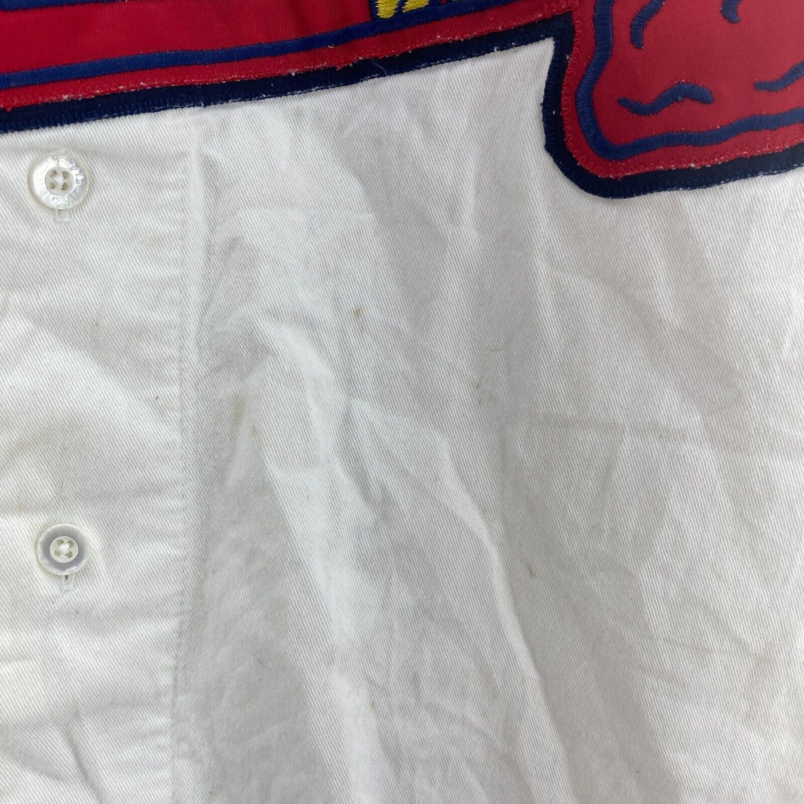 Russell Athletic Atlanta Braves Logo MLB White Jersey Size XL