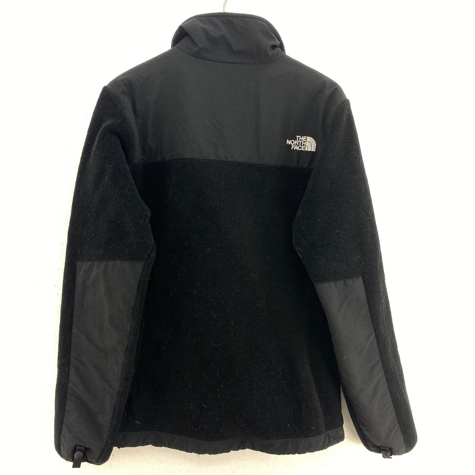 Women's The North Face Zip Pockets Fleece Jacket Full Zip Size M Black