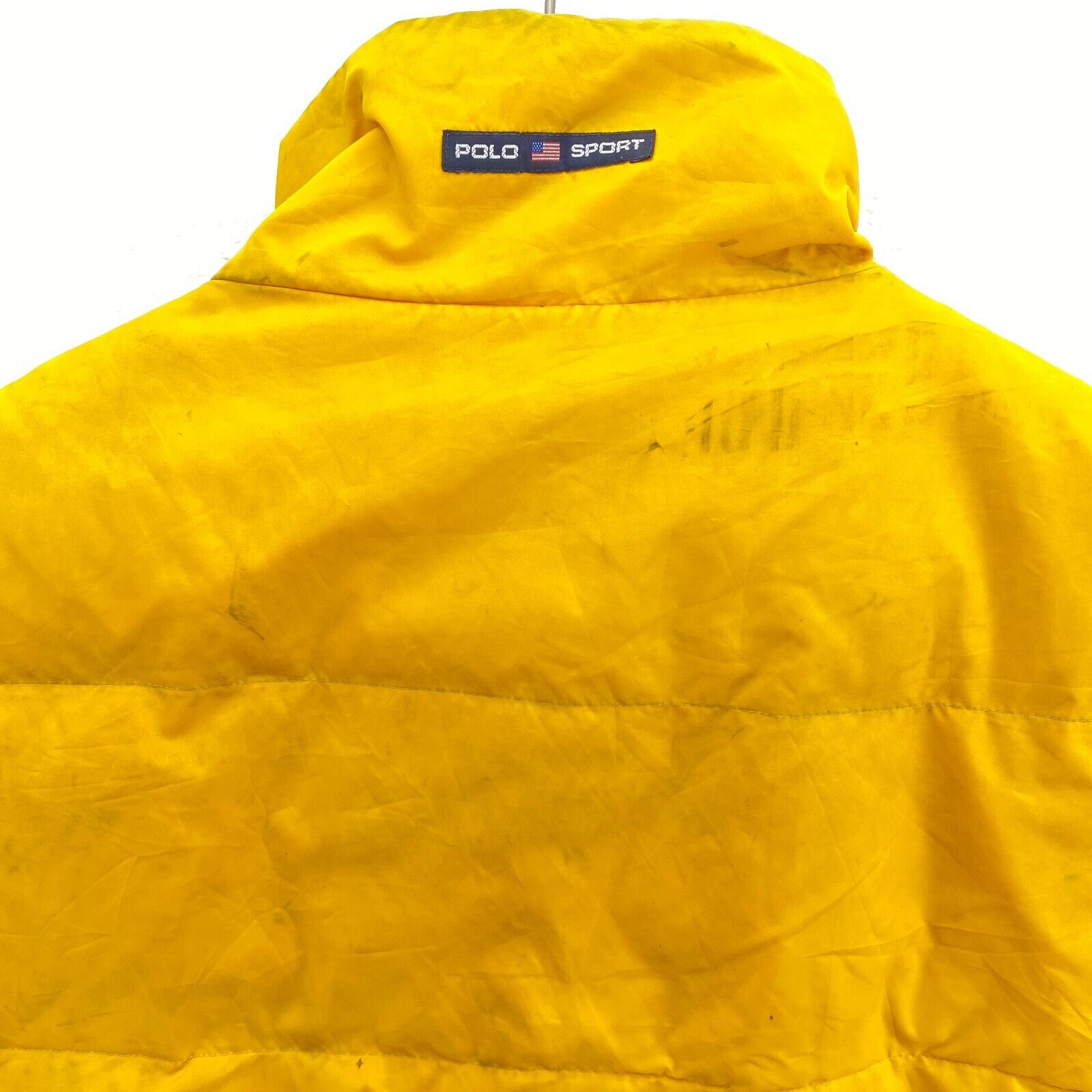 Polo Sport Ralph Lauren Full Zip Yellow Vest Jacket Size L