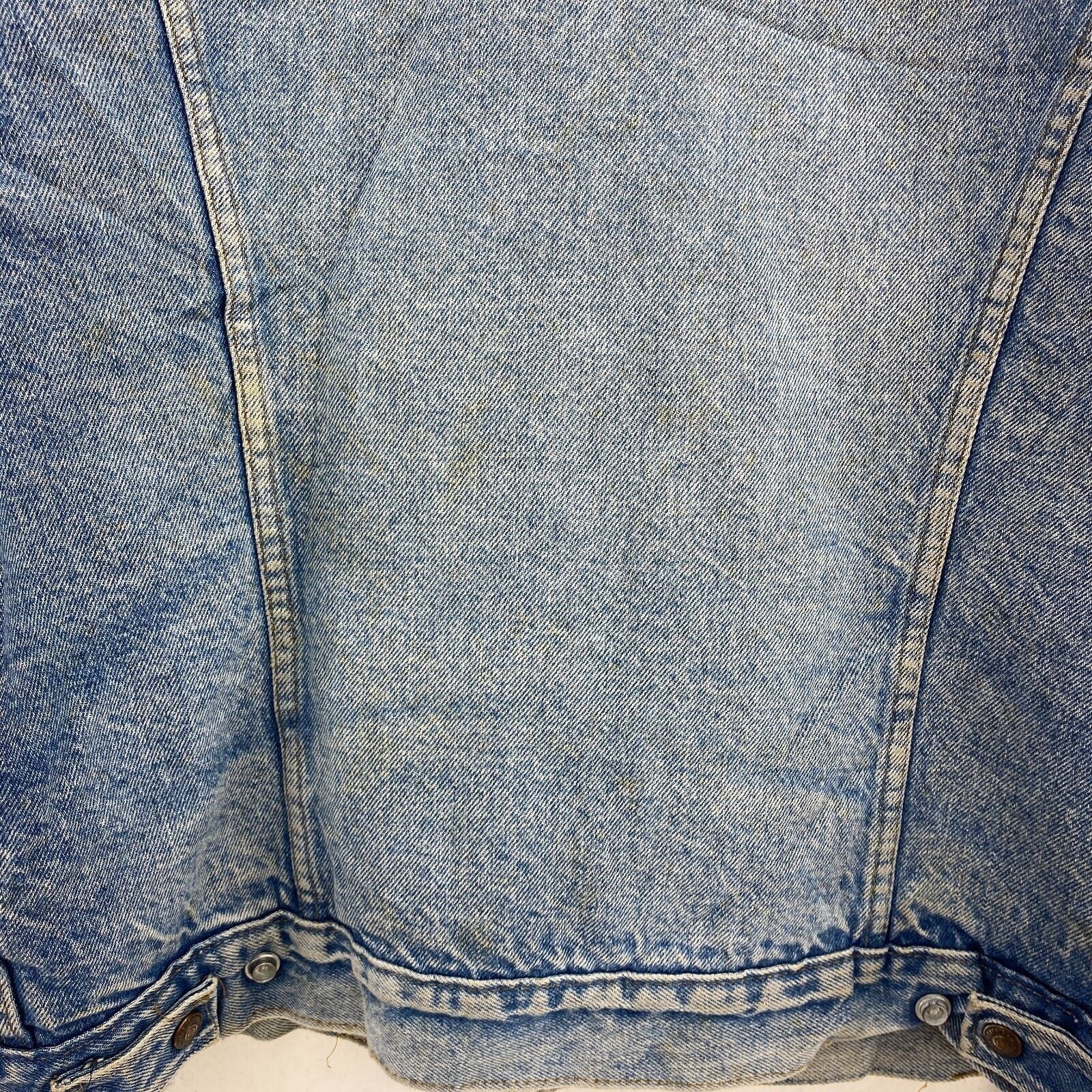 Levi Strauss Orange Tab Blue Wash Denim Sherpa Jacket Size M