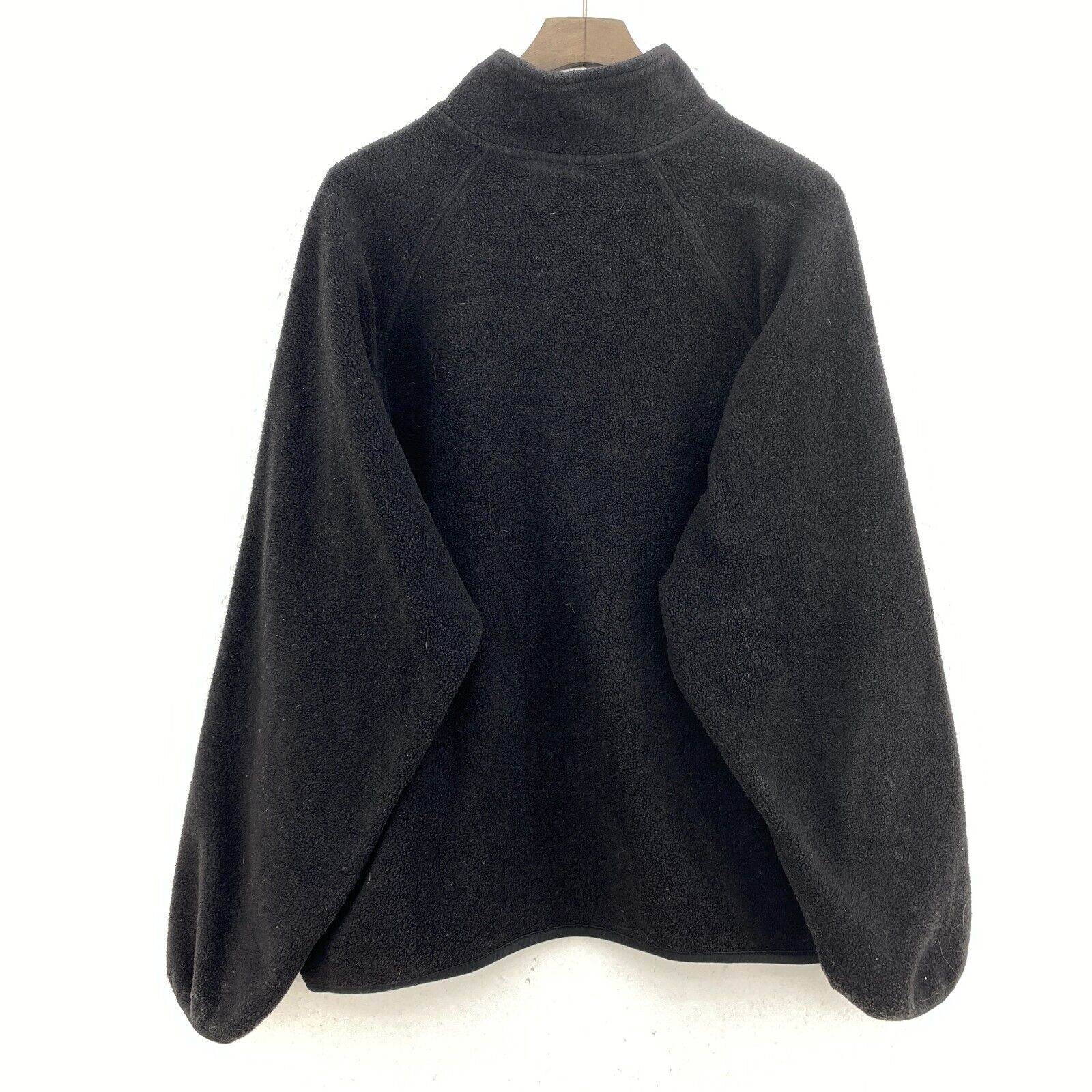 Vintage Adidas Quarter Zip Black Pullover Fleece Jacket Size M
