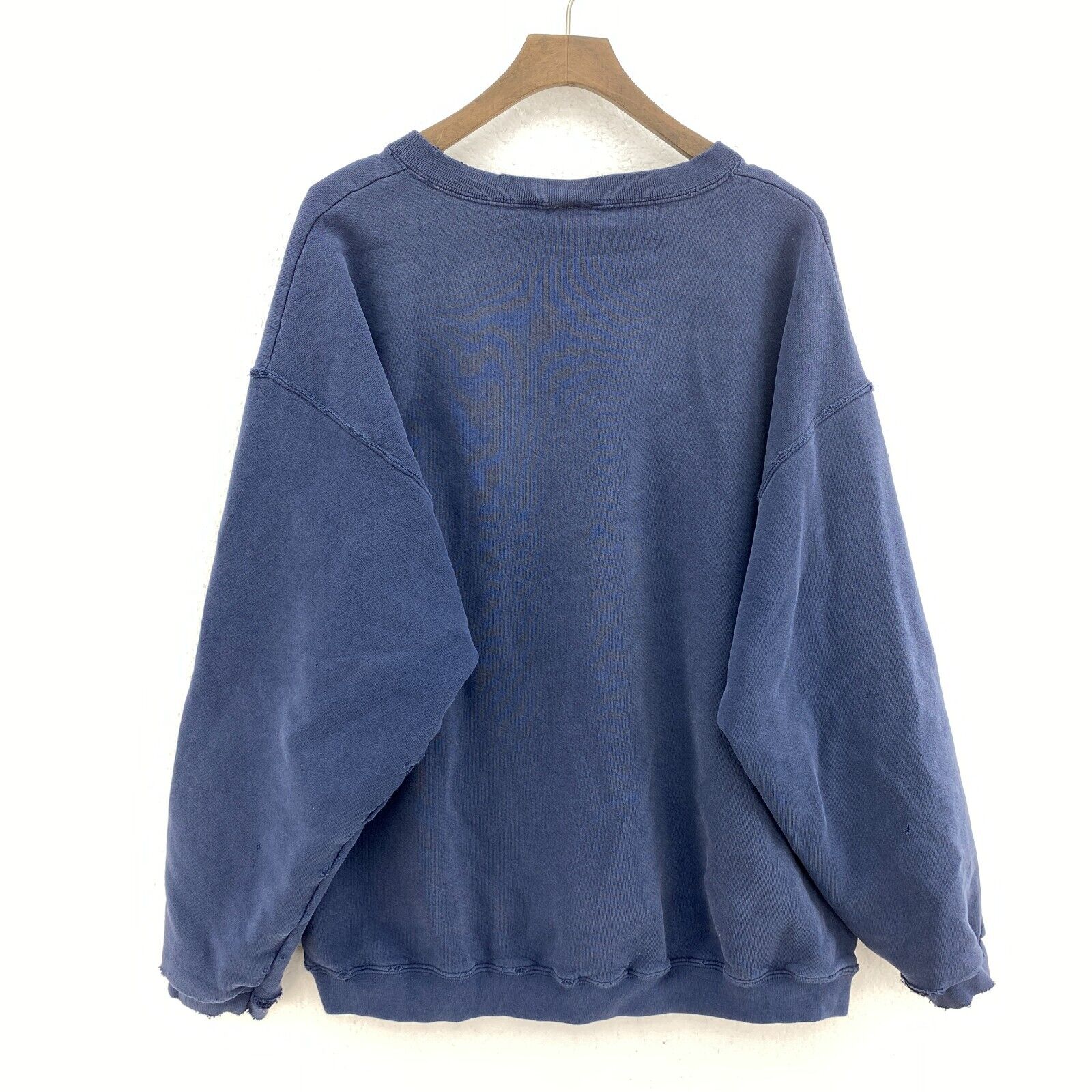 Nike Center Swoosh College Carolina Tar Heels Blue Distressed Sweatshirt Size XL