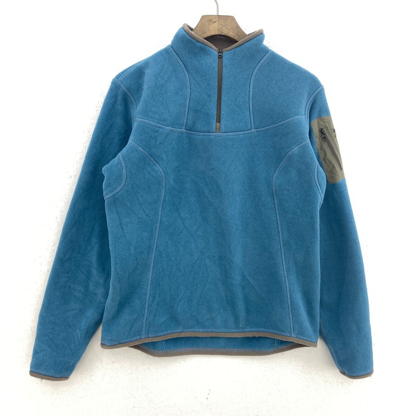Arctery'x Quarter Zip Blue Fleece Pullover Jacket Size M Women's