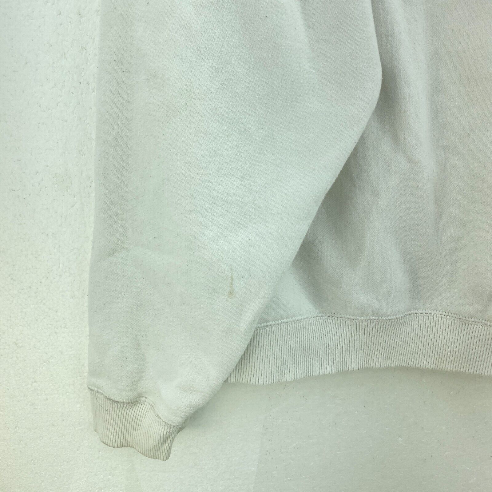 Nike Swoosh Check Embroidered White Hoodie Size L