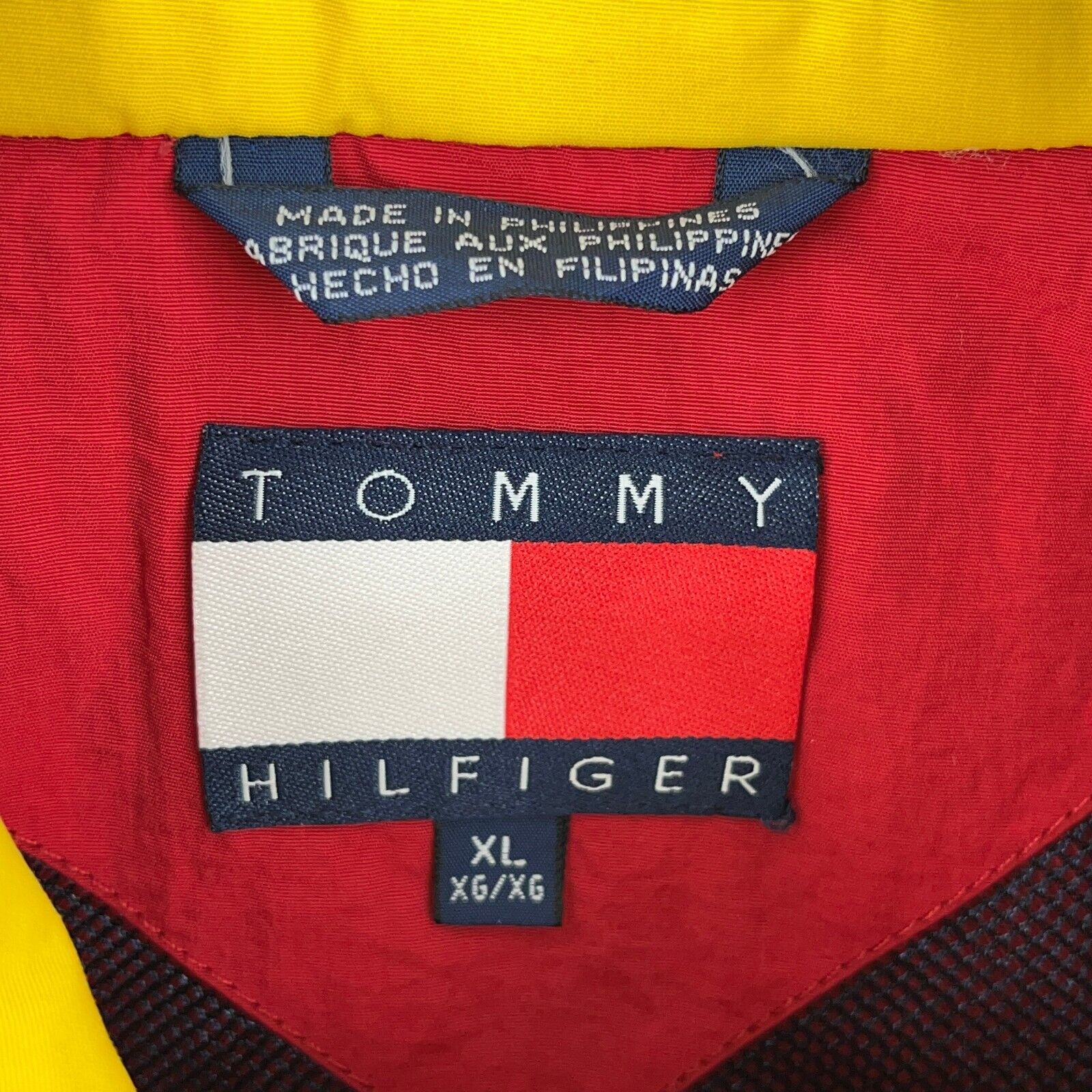 Vintage Tommy Hilfiger Full Zip Red Light Jacket Size XL