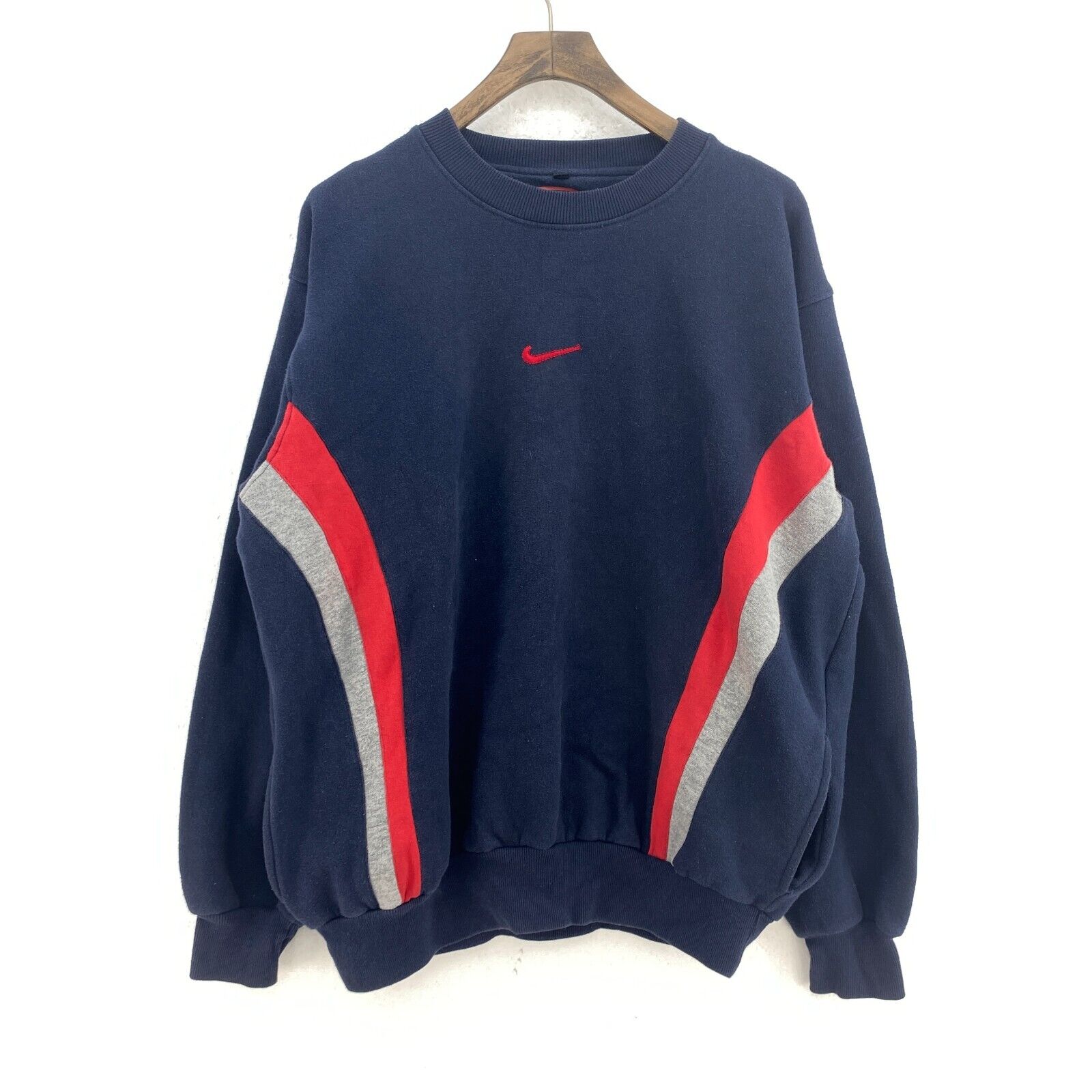 Nike AGC Middle Swoosh Logo Sweatshirt Size XXL Blue Crewneck