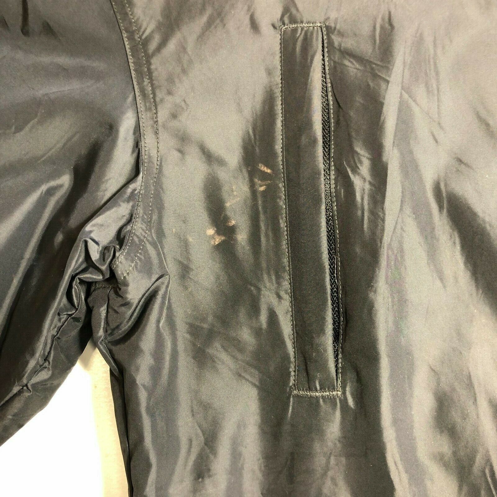 Polo Ralph Lauren Mid Length Black Shell Nylon Jacket Full Zip Size M