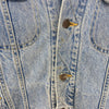 Lee Lined Denim Jacket Blue Light Wash Size L Button Up