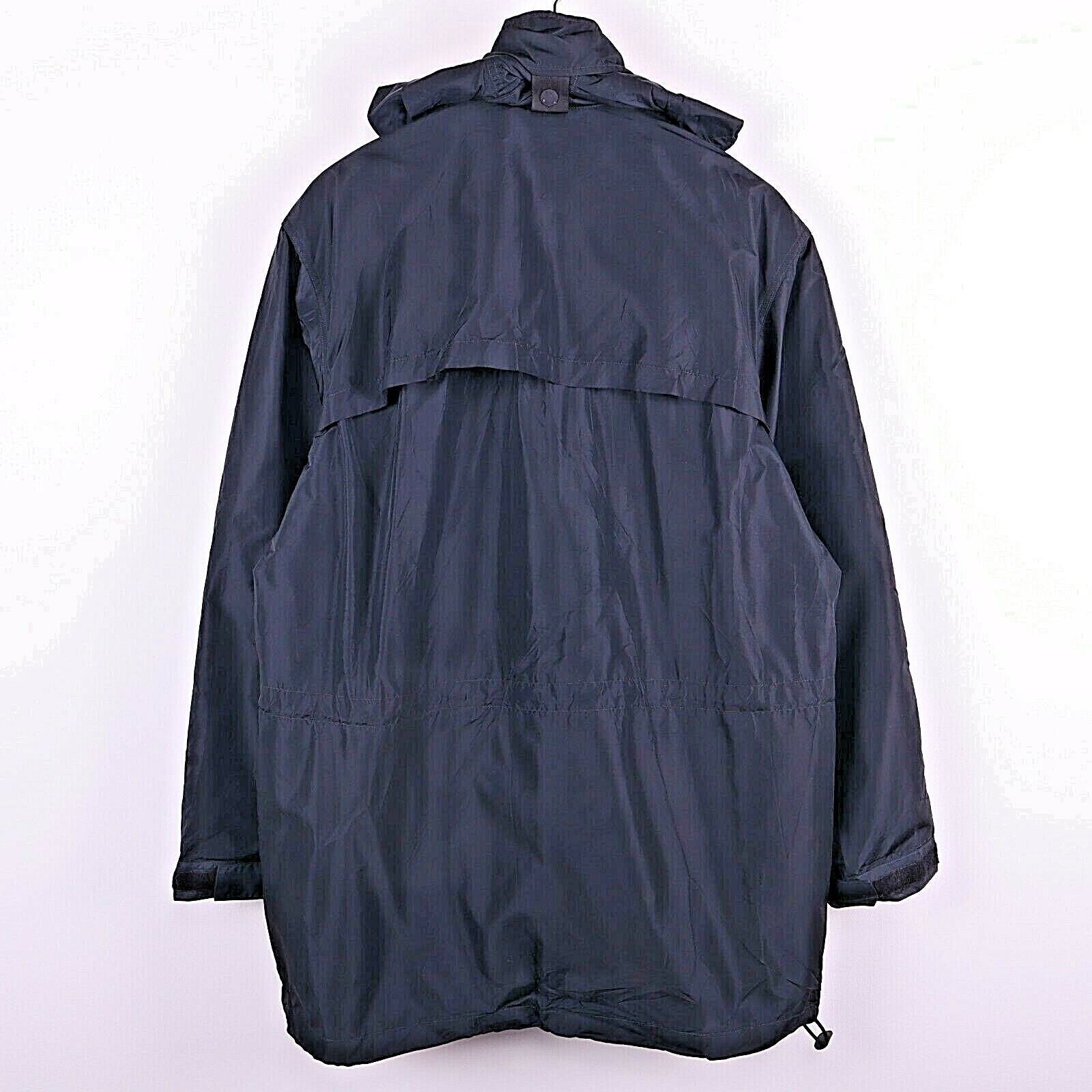 Polo Ralph Lauren Mid Length Black Shell Nylon Jacket Full Zip Size M